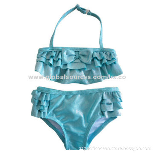 Children's Bikini, Made of 82% Nylon and 18% SpandexNew